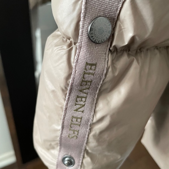 Eleven Elfs Down Coat XL Beautiful Taupe & Cream - Picture 7 of 13